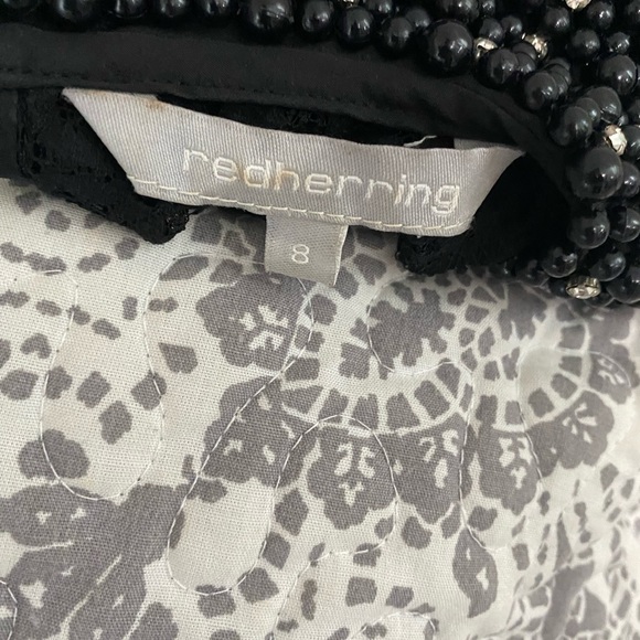 Black lace blouse with beading - Picture 6 of 9